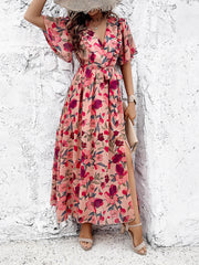 Mariela Floral Wrap Maxi Dress
