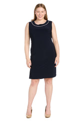 Short Plus Size Dress Two Piece Jacket R&M Richards 3054W
