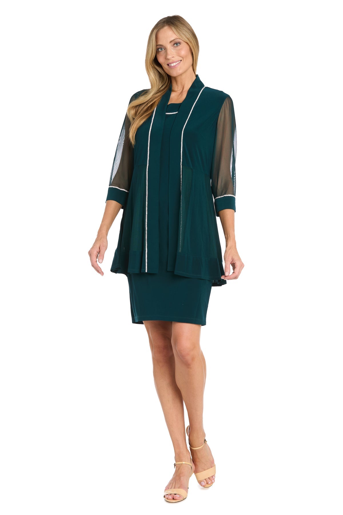 Short Mother of the Bride Jacket Dress Jacket Dress R&M Richards 3054