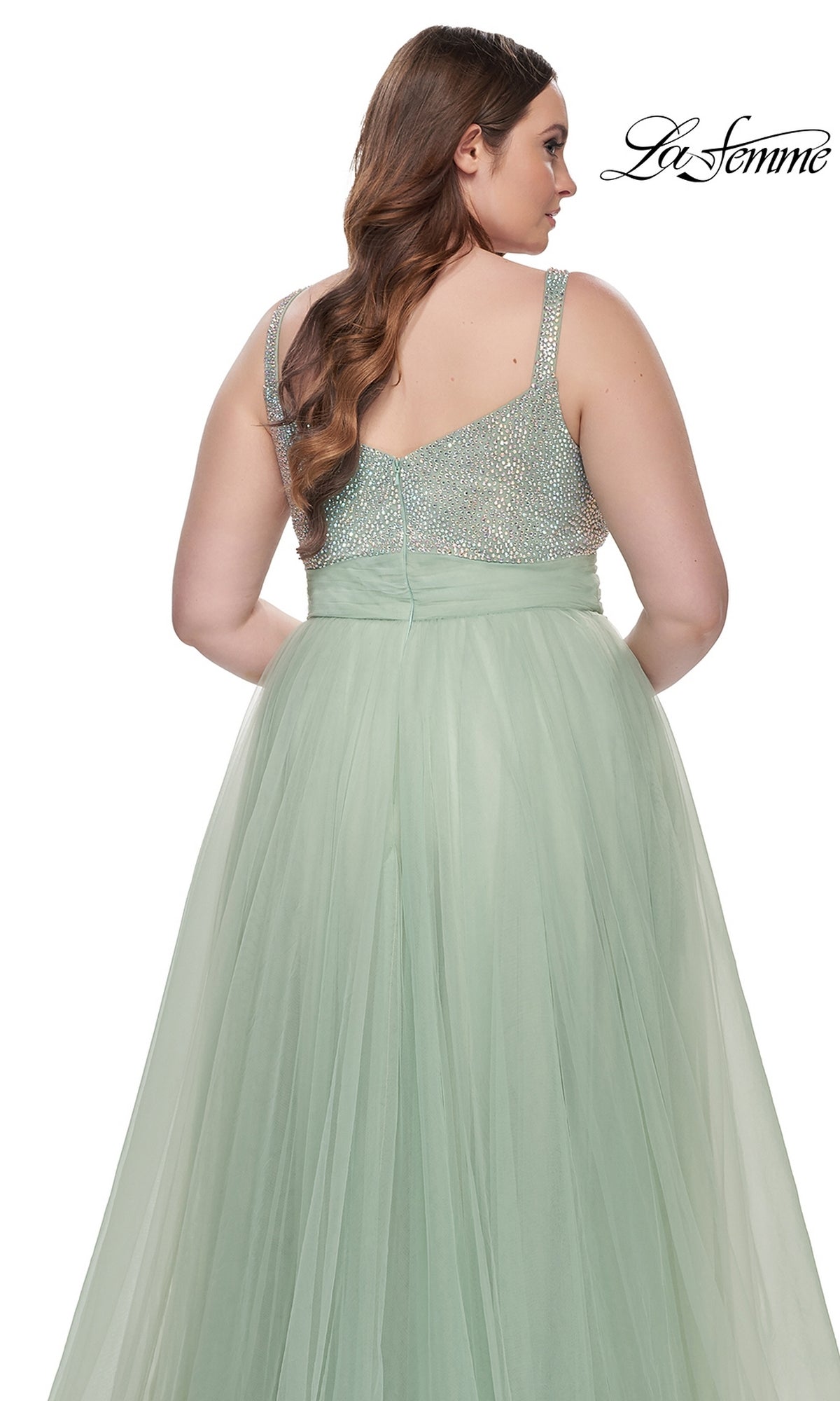 La Femme 31251 Plus-Size Formal Prom Dress