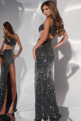 Jovani 34011 Formal Long Fitted Sequin Prom Dress