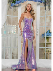 Colors 3456 Long Formal Fitted Evening Prom Dress