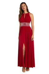 Long Formal Dress Halter Evening R&M Richards 3578
