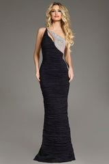 Jovani 37267 Ruched Long Formal Evening Dress