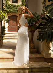 Primavera Couture 3729 Formal Fitted Long Sequin Prom Dress