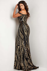Jovani 37351 Formal Long Beaded Sequin Mermaid Prom Dress