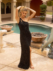 Primavera Couture 3761 Formal Fitted Long Sequin Prom Dress