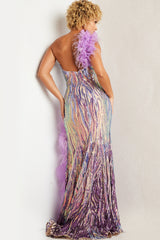 Jovani 38678 One Shoulder Embellished Prom Dress