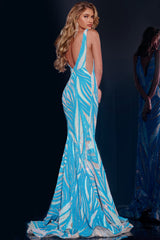 Jovani 39232 Sequin Formal Long Mermaid Prom Dress