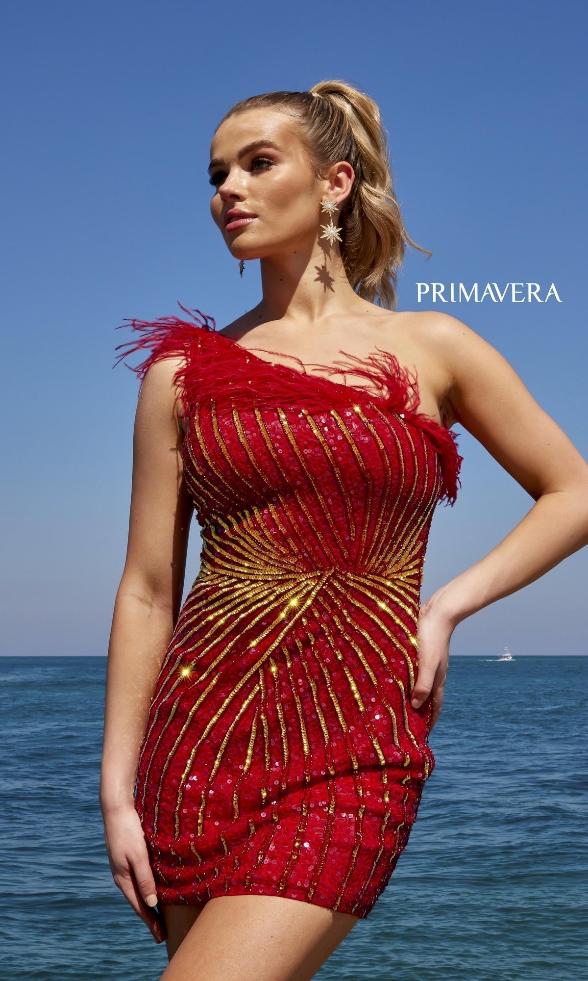 Short Homecoming Dress by Primavera 4002