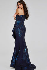 Jovani 40320 Long Mermaid Formal Metallic Evening Prom Dress