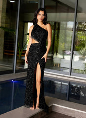 Primavera Couture 4101 Long Formal Fringed Evening Prom Dress