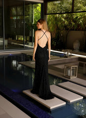 Primavera Couture 4109 Long Fitted Sequin Prom Formal Dress