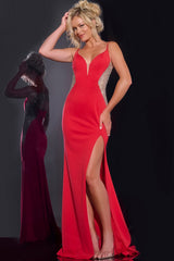 Jovani 42002 Beaded Long Formal Fitted Evening Prom Dress