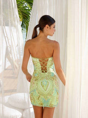Primavera Couture 4243 Fitted Short Homecoming Dress