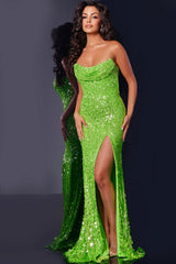 Jovani 43338 Fitted Long Evening Gown Formal Prom Dress