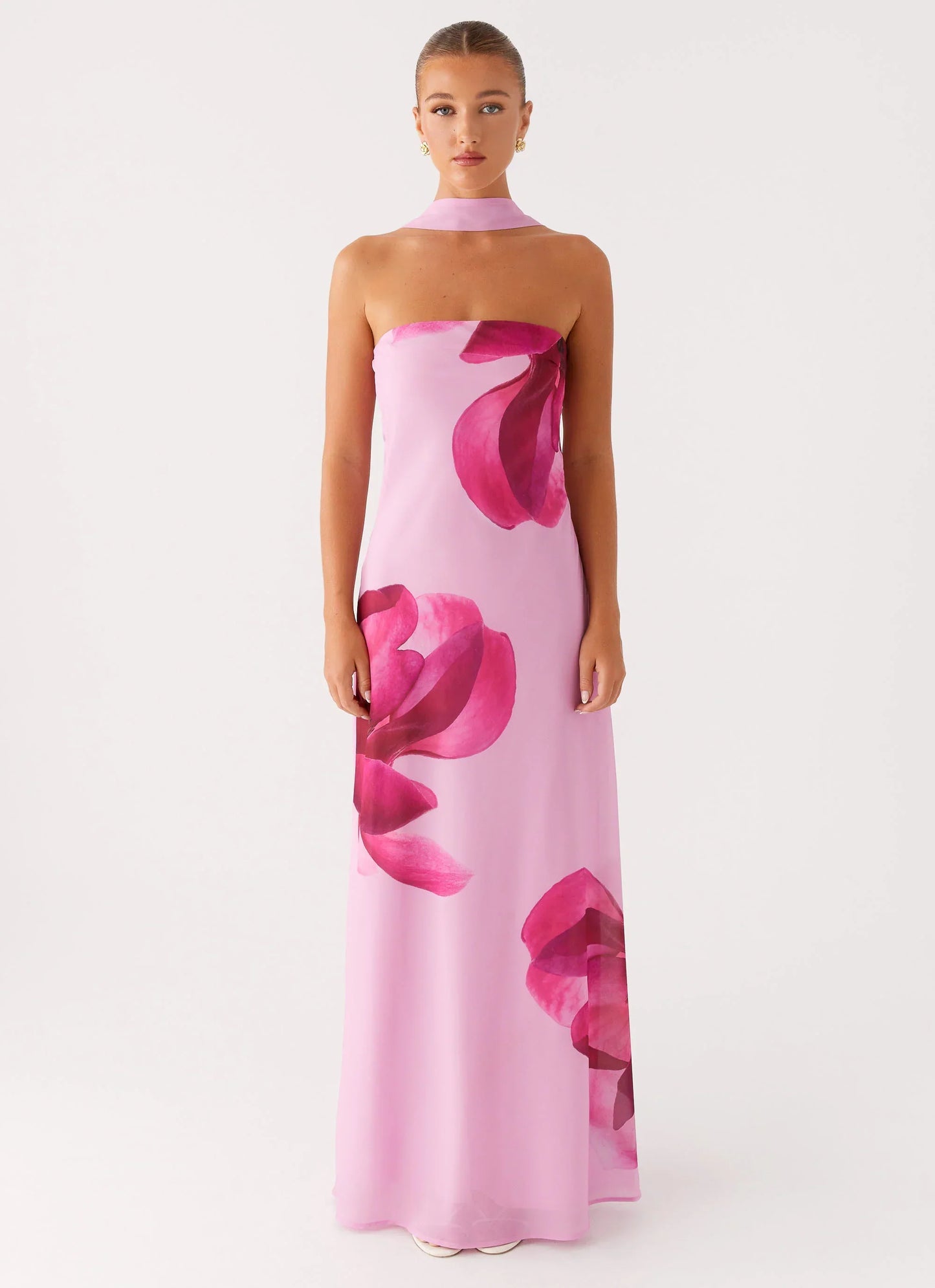 Prim Maxi Dress - Pastel Pink