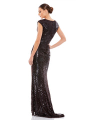 Long Cap Sleeve Formal Dress Cap Sleeves Mac Duggal 5441