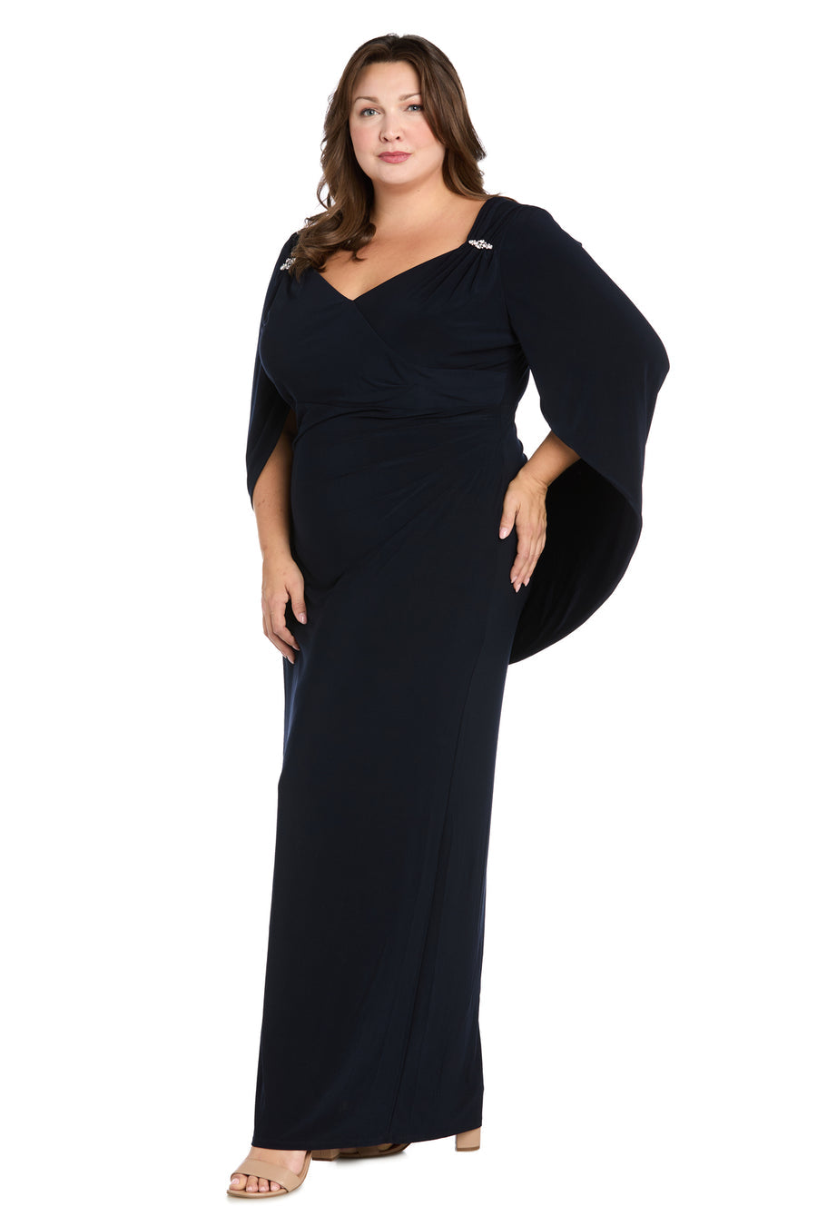 Long Plus Size Dress Formal R&M Richards 5899W