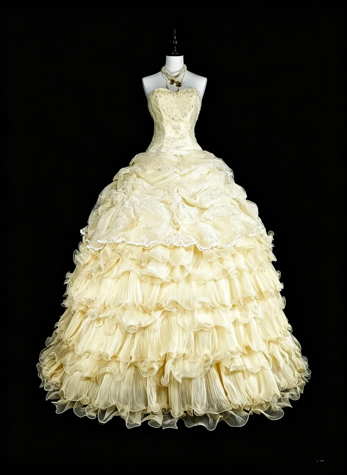 Modest Prom Dresses Ball Gown Yellow Strapless Sleeveless Sweet 16 Dress Formal Evening Outfits N3514