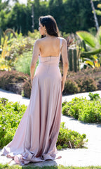 Atria A-Line Long Formal One-Shoulder Dress 6812H