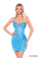 Amarra 88068 Short Homecoming Fitted Cocktail Bodycon Dress