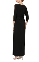 SL Fashions 9135172 Matte Long Formal Dress