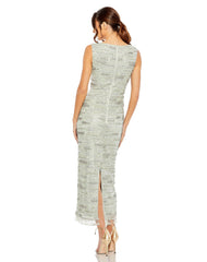 Beaded Fringe Formal Prom Midi Dress–Beaded Fringe Prom Formal Midi–Mac Duggal 93834