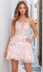 Poly USA Short Party Dress 9468