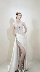 Sweetheart Wedding Dresses Bridal Gown Sparkly Beading 20th Birthday Outfits For Teens AB2001