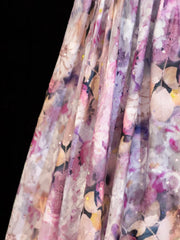 Floral Prom Dress Aesthetic A line Sweetheart With Cape Chiffon Style Impress Long Prom Dresses Party Formal Gowns SA007