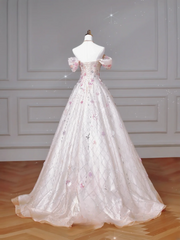 Beautiful Ball Gown Strapless White Sequins Long Formal Fancy With Beaded Prom Evening Dress Dinner Outfits Party Gowns For Teens AQ059