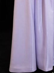 Modest Prom Dresses Aesthetic A Line Off The Shoulder Lilac Inspiration Flowers Style Impress With Sleeves Long Party Formal Gown SA089