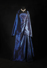 Vintage Ball Gowns Women's Cocktail Party Gowns Strapless With Beads Lace Cape Tops Long Graduation Dinner Outfits Prom Dresses AS130