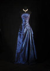 Vintage Ball Gowns Women's Cocktail Party Gowns Strapless With Beads Lace Cape Tops Long Graduation Dinner Outfits Prom Dresses AS130