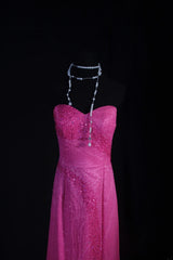 Vintage Prom Dresses Inspiration A Line Sweetheart Pink Semi Formal 90s Prom Dresses With Beads For Teenagers High Schools AS155