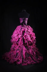 Ball Gowns Prom Dress Aesthetic Sweetheart Hot Pink 1950s Style Impress Long Prom Dresses Party Formal Gowns AS156