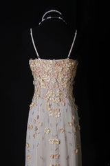Vintage Prom Dresses Inspiration A Line Spaghetti Straps White Semi Formal 90s Prom Dresses With Beads For Teens High Schools AS170
