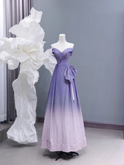 Chic A line Off The Shoulder Lilac Pink Ombre Sequin Long Prom Formal Fancy Evening Dresses Dinner Outfits Classy Party Gowns AS428