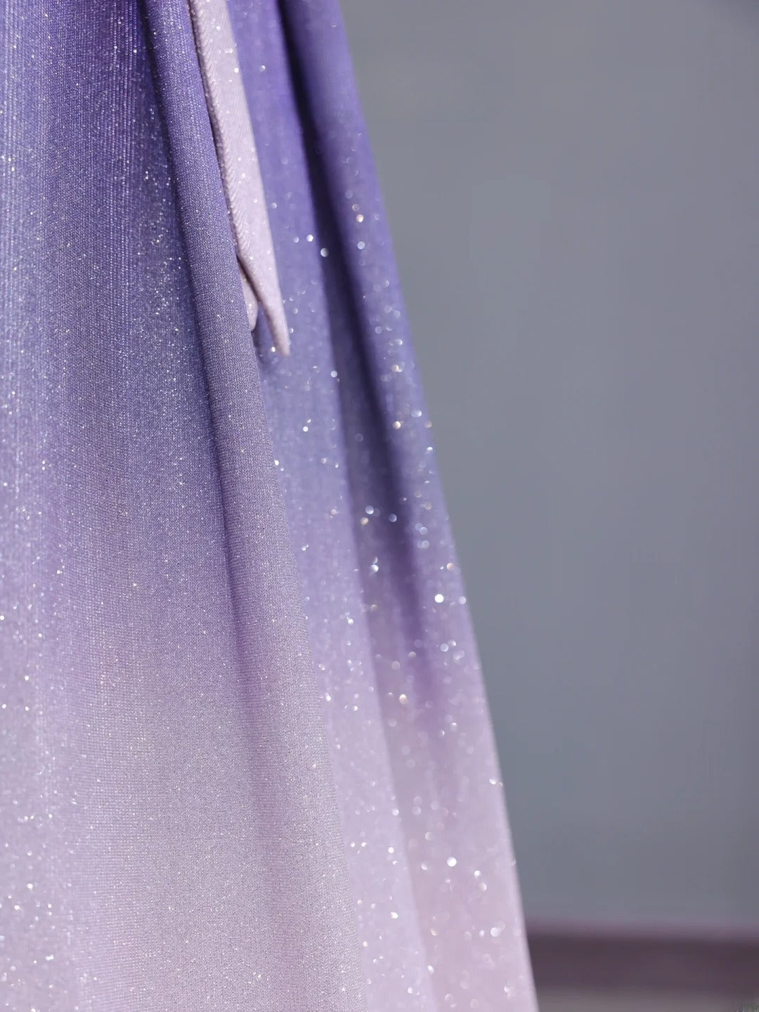 Chic A line Off The Shoulder Lilac Pink Ombre Sequin Long Prom Formal Fancy Evening Dresses Dinner Outfits Classy Party Gowns AS428