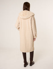 Long Faux Fur Cardigan