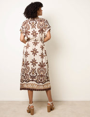 Dress With Bold Floral Print