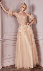Long Plus-Size Formal Dress CD0191C by Ladivine