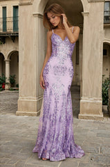 Fitted Corset Long Formal Prom Dress For Formal Event