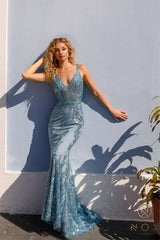 Nox Anabel E1273 Fitted Formal Long Prom Gown