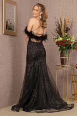 Prom Long Glitter Trumpet Gown