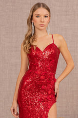 Prom Spaghetti Strap Formal Long Gown