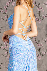 Long Sequin Formal Mermaid Prom Dress