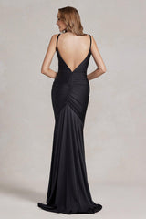 Nox Anabel K490 Long Spaghetti Strap Mermaid Prom Gown