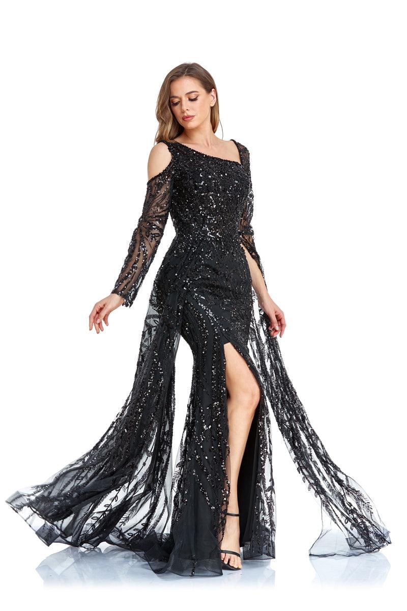 High Couture NR2262 Long Formal Beaded Prom Dress